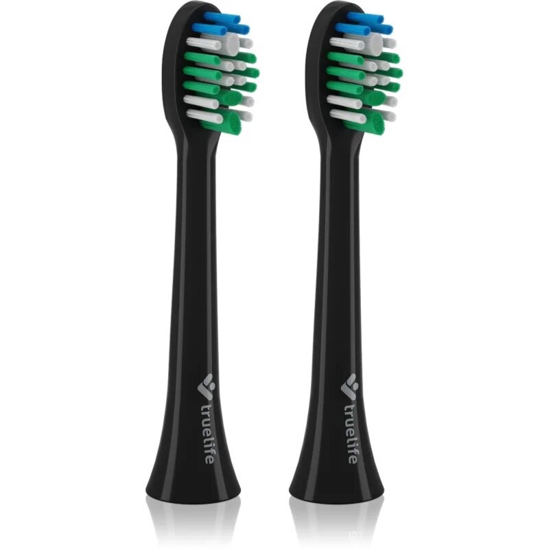 TrueLife SonicBrush Compact Heads Black Standard nadomestne glave za zobno ščetko SonicBrush Compact / Duo 2 kos