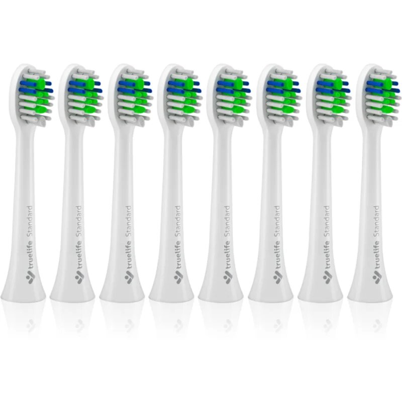 TrueLife SonicBrush Compact White Standard nadomestne glave za zobno ščetko SonicBrush Compact-series White 8 kos