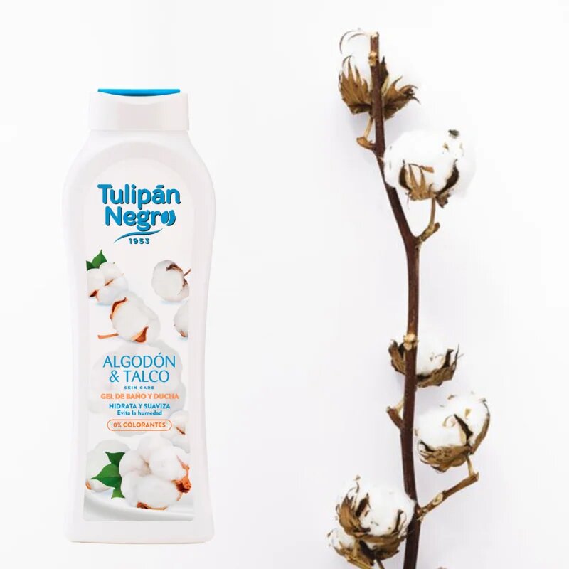 Tulipán Negro Algodon Y Talco gel za prhanje 650 ml