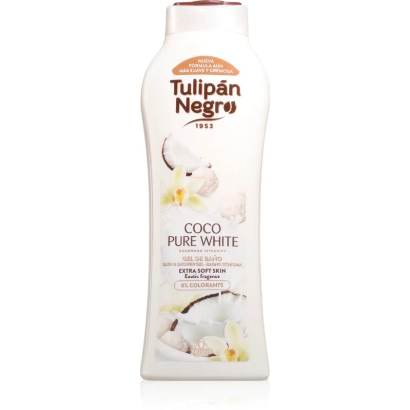 Tulipán Negro Coco Pure White gel za prhanje 650 ml
