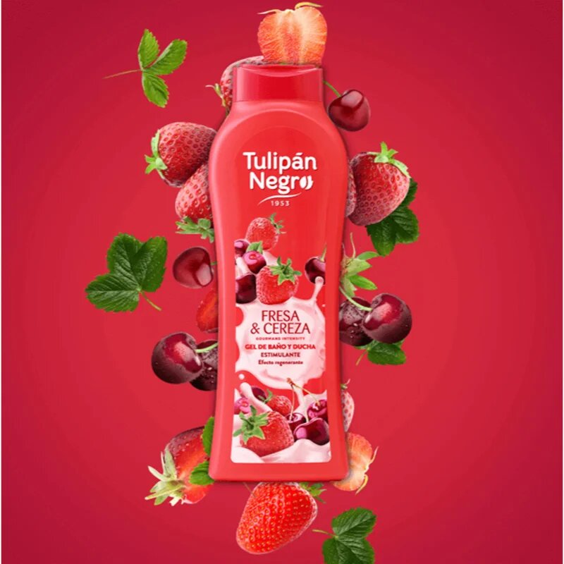 Tulipán Negro Fresa Y Cereza gel za prhanje 650 ml