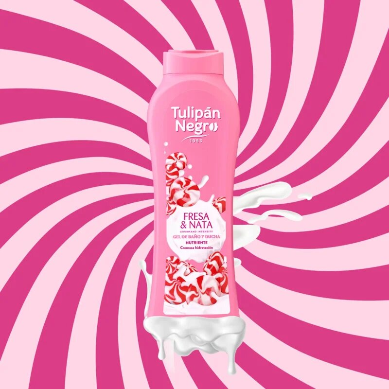 Tulipán Negro Fresa Y Nata gel za prhanje 650 ml
