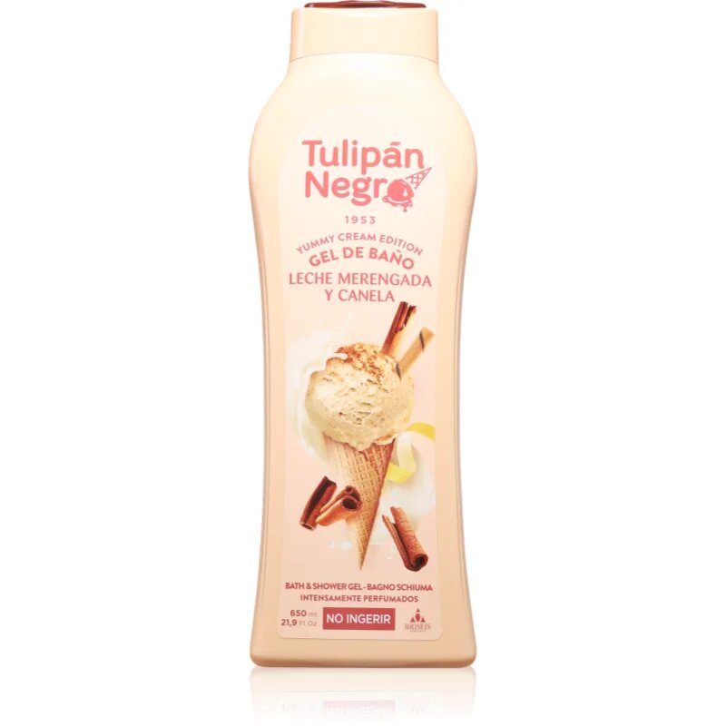 Tulipán Negro Leche Merengada & Canela gel za prhanje 650 ml