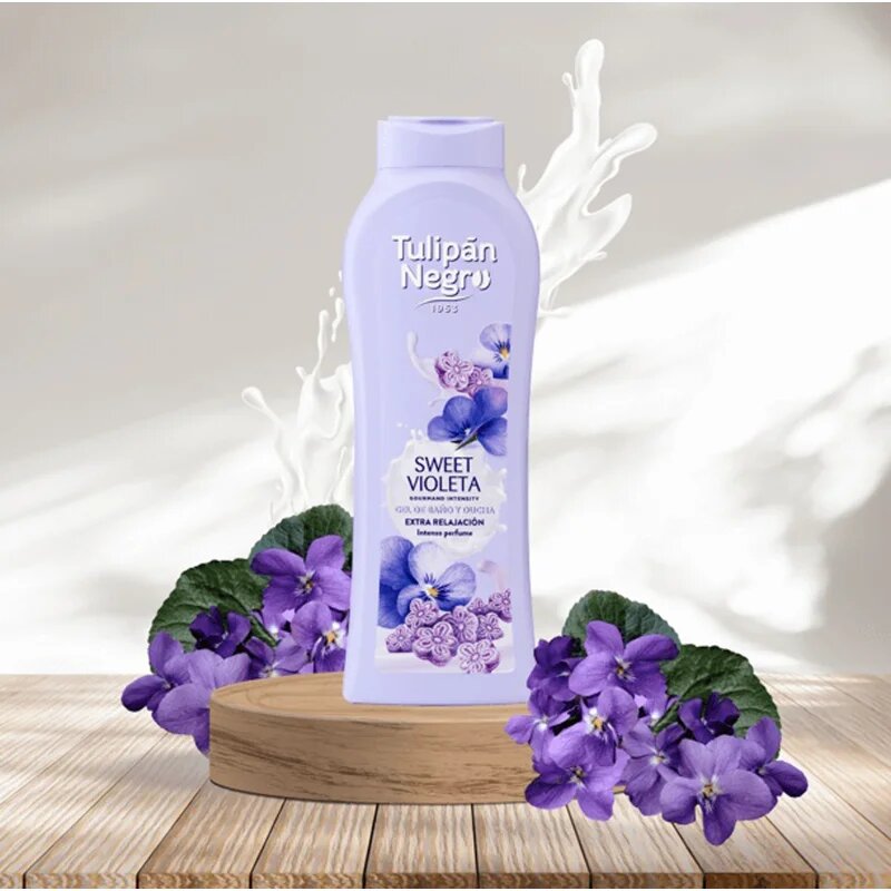 Tulipán Negro Sweet Violeta gel za prhanje 650 ml