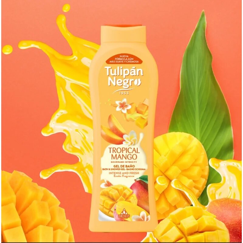 Tulipán Negro Tropical Mango gel za prhanje za telo 650 ml