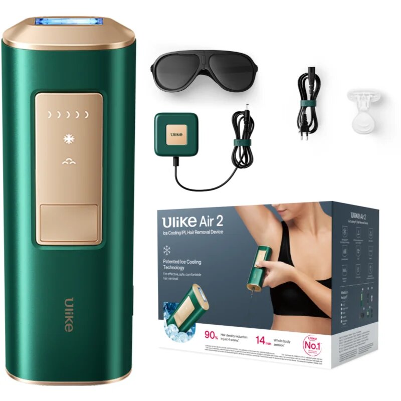 Ulike Air 2 IPL epilator za telo obraz predel bikinija in pazduhe Dark Green 1 kos