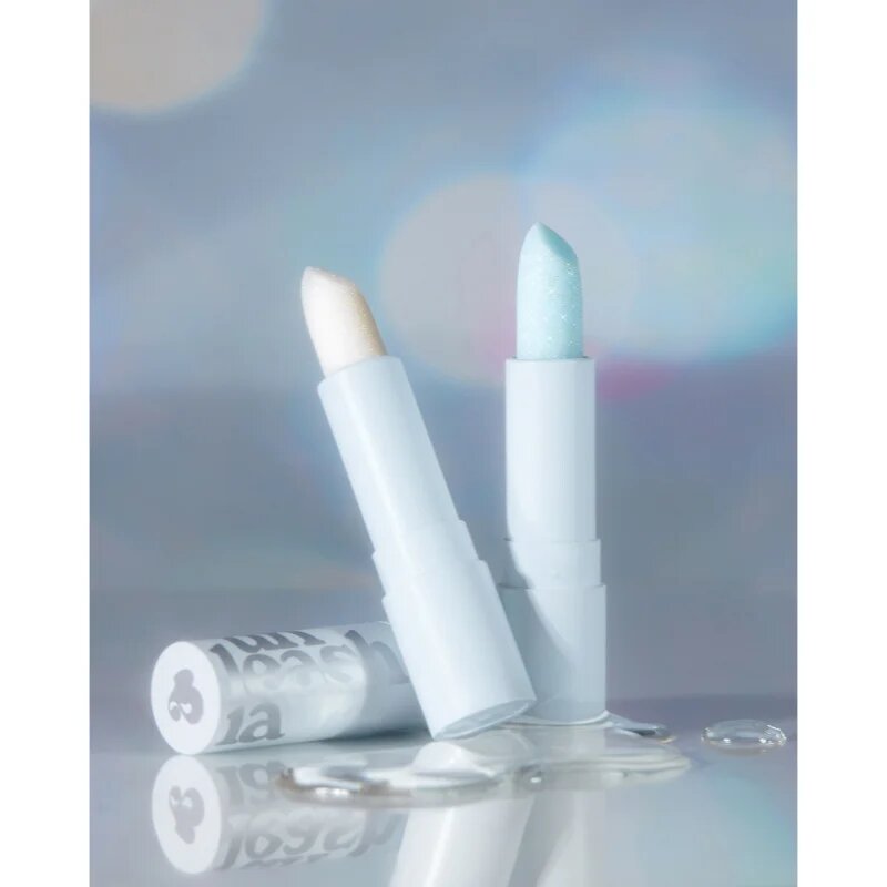 Unleashia Glacier Vegan Lip Balm vlažilni balzam za ustnice z bleščicami odtenek No.1 Snow Frost 3.3 g