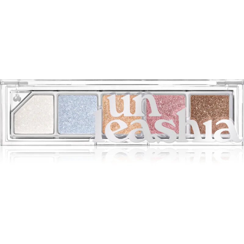 Unleashia Mood Shower Face Palette paleta senčil za oči in osvetljevalcev z bisernim sijajem odtenek NO.101 Ballerino 1 kos