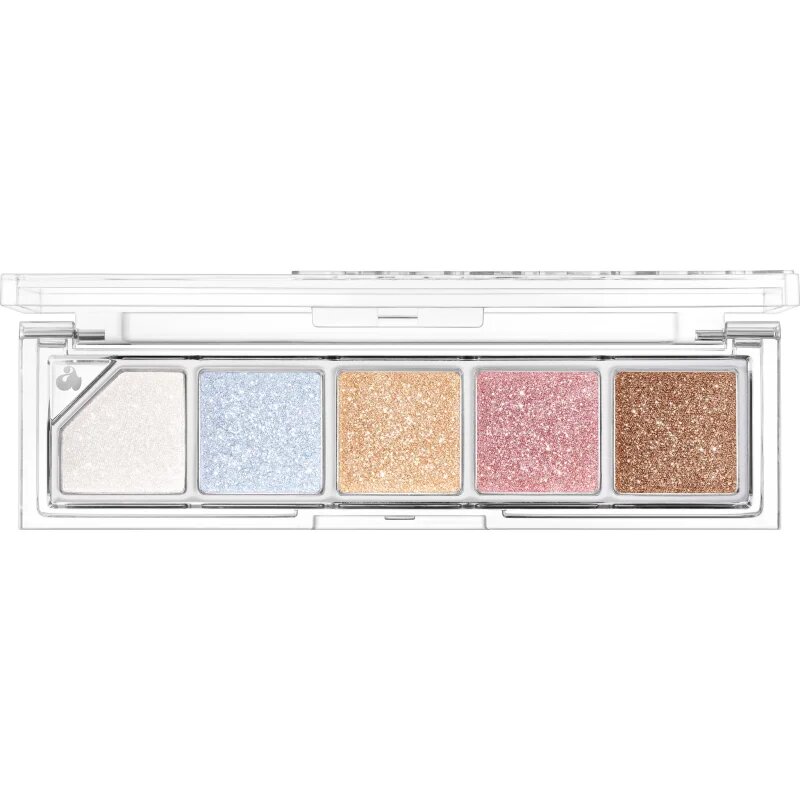 Unleashia Mood Shower Face Palette paleta senčil za oči in osvetljevalcev z bisernim sijajem odtenek NO.101 Ballerino 1 kos