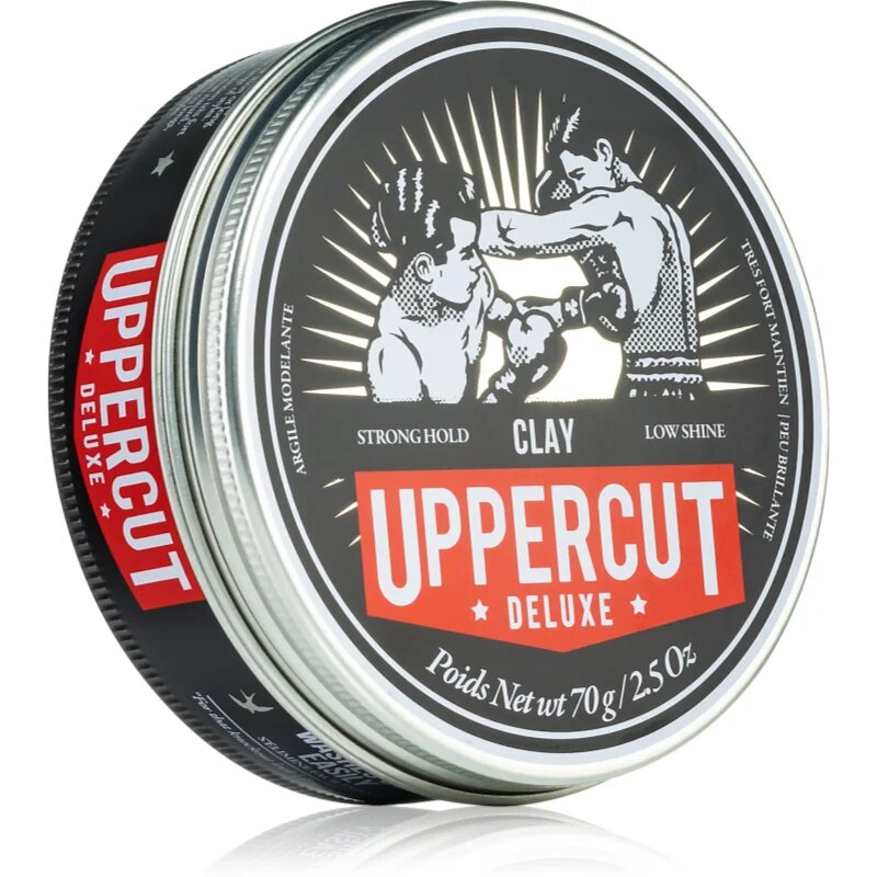 Uppercut Deluxe Clay stiling glina z ekstra močnim utrjevanjem za moške 70 g