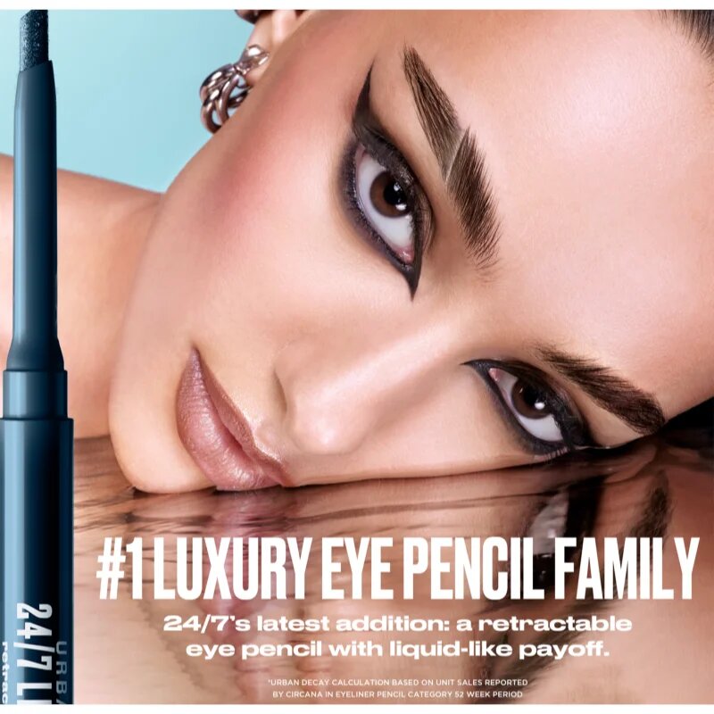Urban Decay 24/7 Liquid Stick vodoodporni svinčnik za oči z visoko pigmentacijo s čopičem odtenek Fluid Fig 15 g