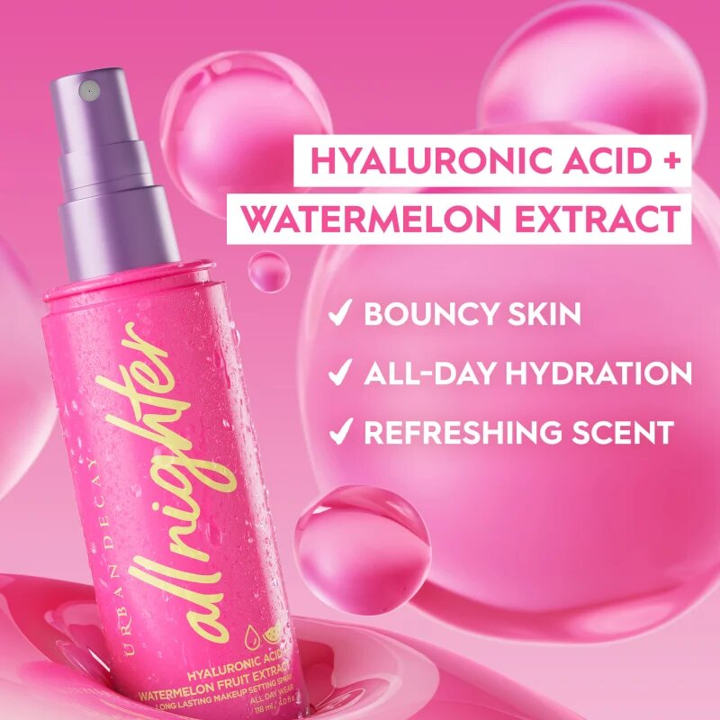 Urban Decay All Nighter Hyaluronic Acid pršilo za fiksiranje make-upa 118 ml