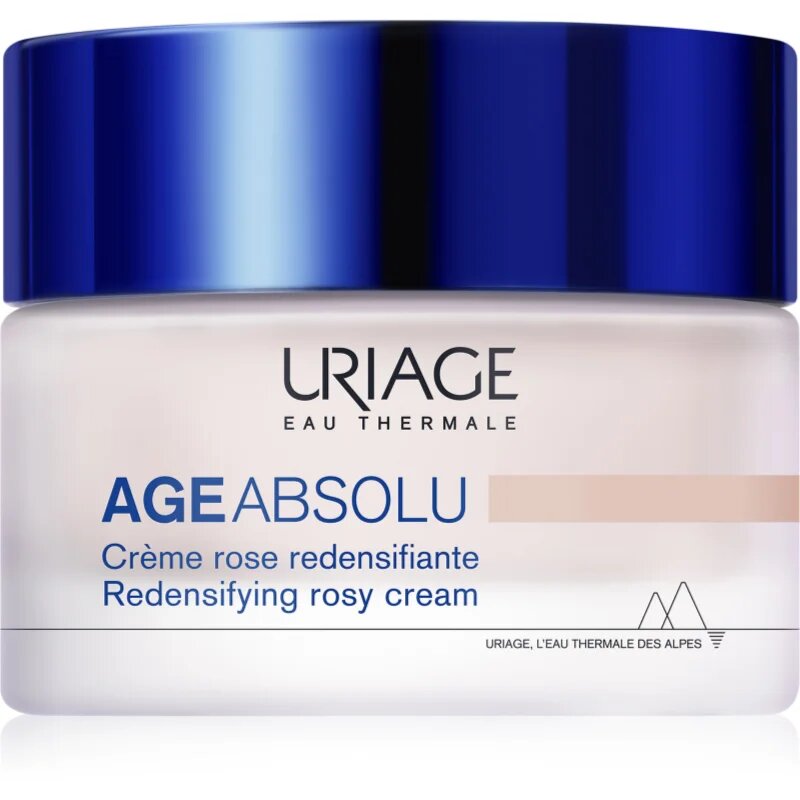 Uriage Age Absolu Redensifying Rosy Cream posvetlitvena krema proti gubam z lifting učinkom s hialuronsko kislino 50 ml
