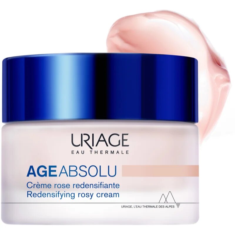 Uriage Age Absolu Redensifying Rosy Cream posvetlitvena krema proti gubam z lifting učinkom s hialuronsko kislino 50 ml