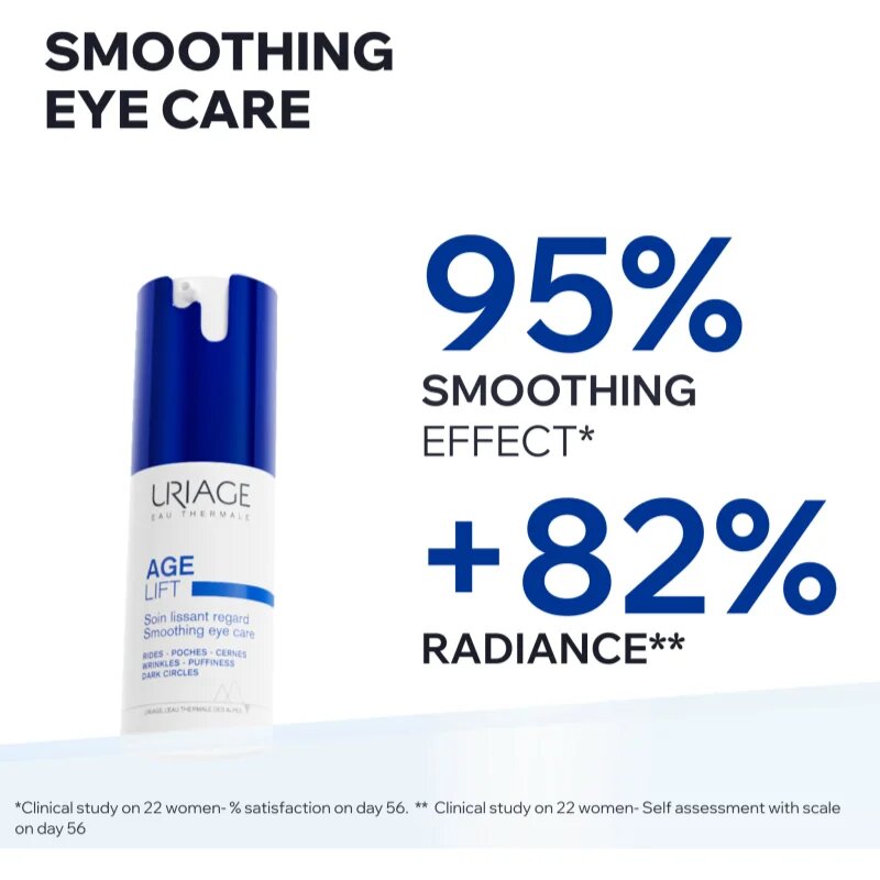 Uriage Age Lift Smoothing Eye Care nega za predel okoli oči za zmanjšanje gub z retinolom 15 ml