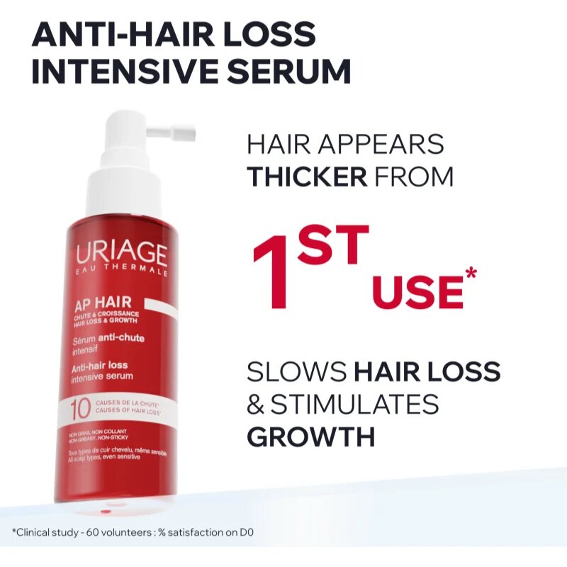 Uriage AP HAIR Anti-Hair Loss Intensive Serum intenzivni serum proti izpadanju las 100 ml