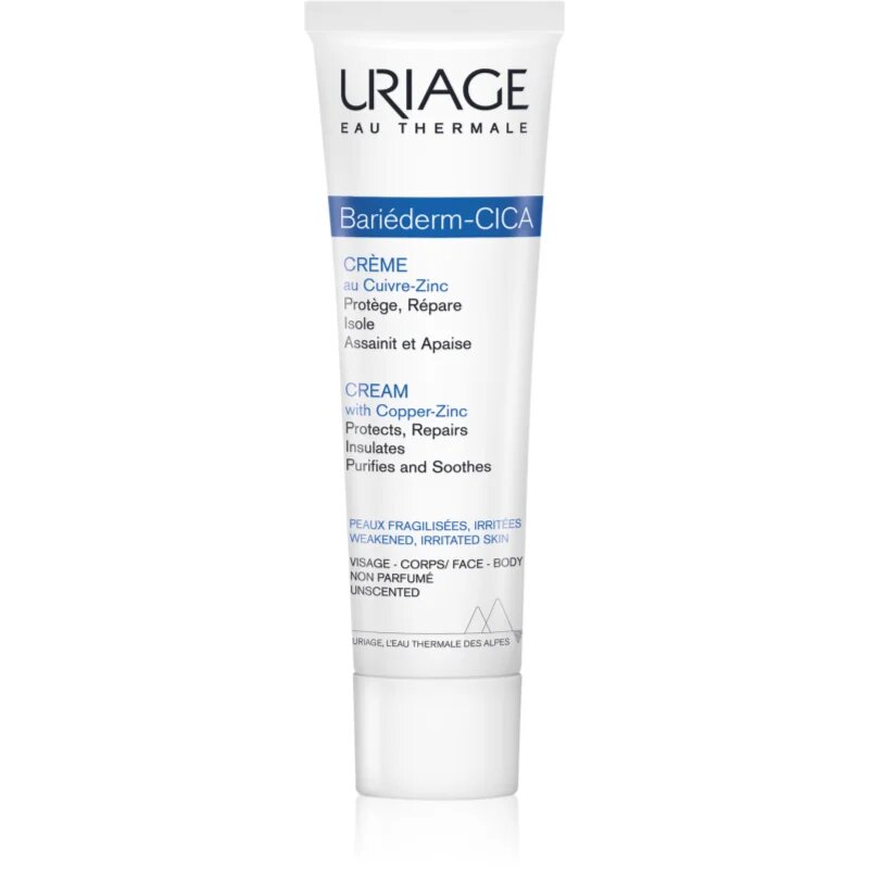Uriage Bariéderm Cica-Cream with Copper-Zinc krepilna krema z vsebnostjo bakra in cinka s pantenolom 100 ml