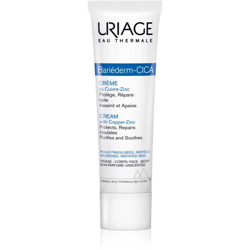 Uriage Bariéderm Cica-Cream with Copper-Zinc krepilna krema z vsebnostjo bakra in cinka s pantenolom 15 ml