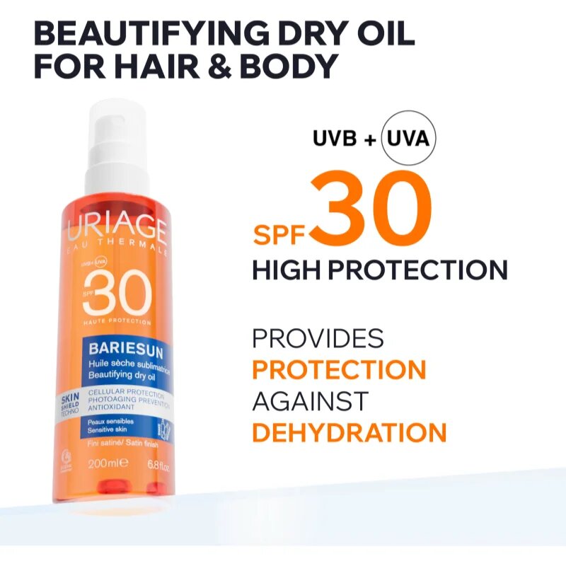 Uriage Bariésun Dry Oil SPF 30 suho olje za sončenje SPF 30 200 ml
