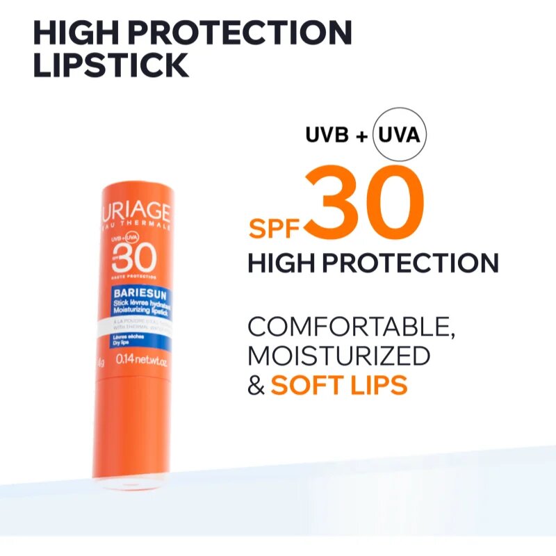 Uriage Bariésun Lipstick SPF 30 zaščitni balzam za ustnice SPF 30 4 g