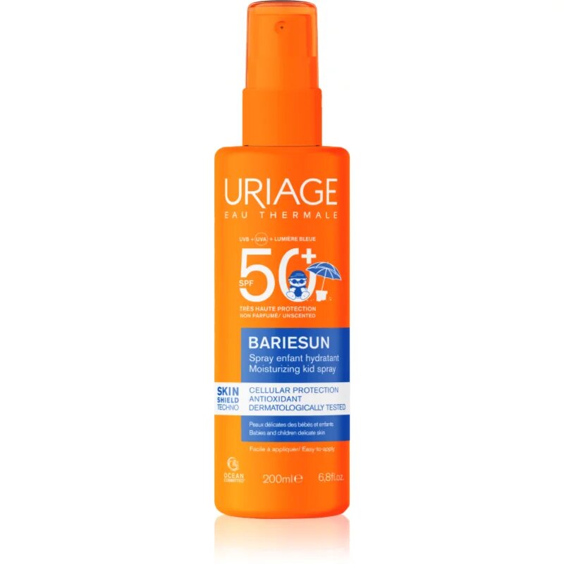 Uriage Bariésun Moisturizing Kid Spray SPF50+ pršilo za sončenje za otroke SPF 50+ 200 ml
