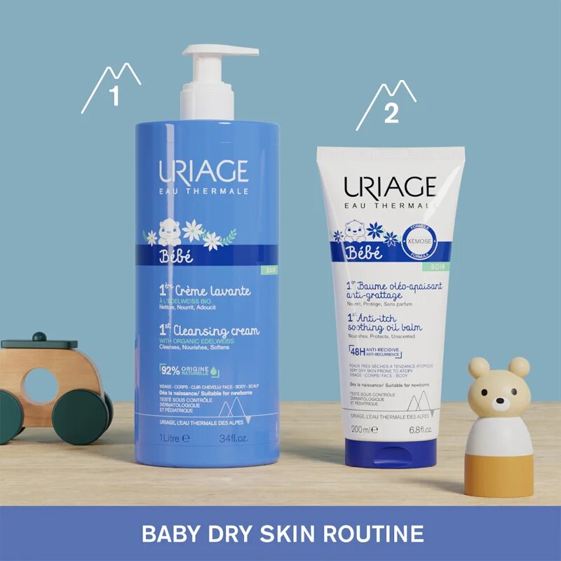 Uriage Bébé 1st Cleansing Cream nežna čistilna krema za otroke od rojstva 1000 ml