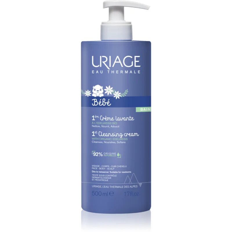 Uriage Bébé 1st Cleansing Cream nežna čistilna krema za otroke od rojstva 500 ml