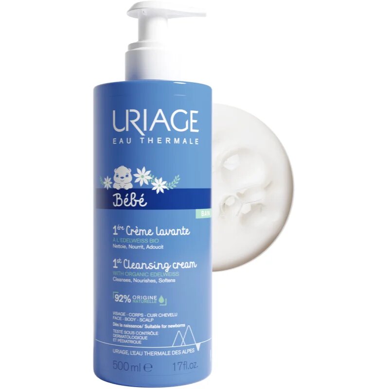 Uriage Bébé 1st Cleansing Cream nežna čistilna krema za otroke od rojstva 500 ml