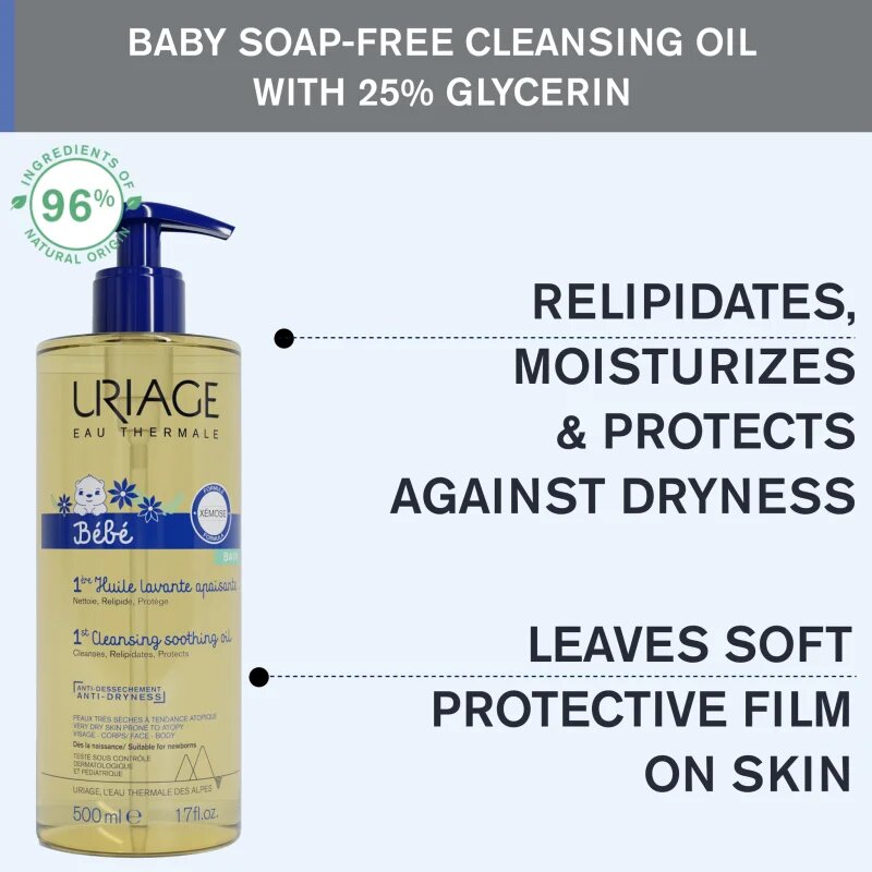 Uriage Bébé 1st Cleansing Oil hranilno čistilno olje za otroke 500 ml