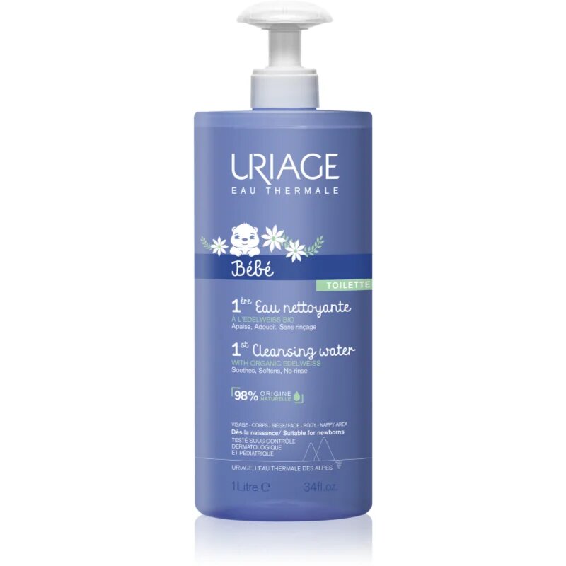 Uriage Bébé 1st Cleansing Water čistilna voda za telo in obraz 1000 ml