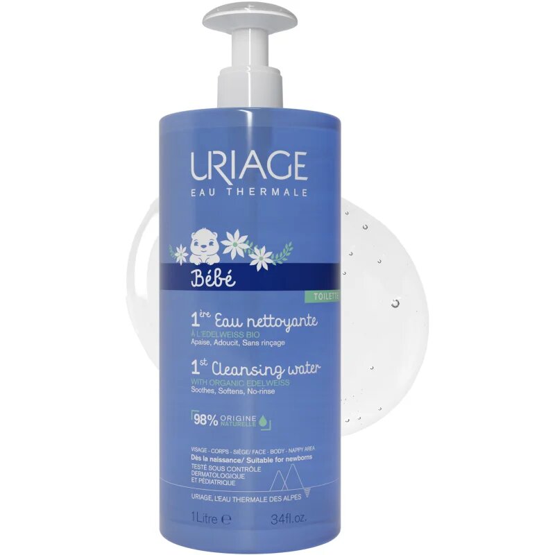 Uriage Bébé 1st Cleansing Water čistilna voda za telo in obraz 1000 ml