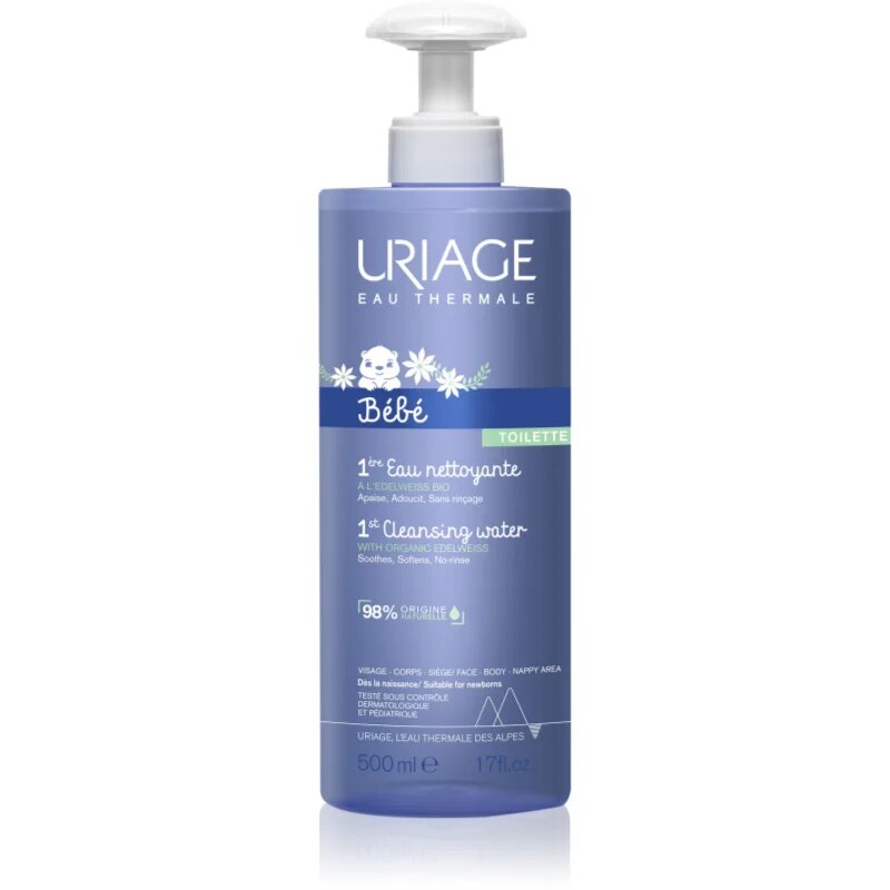 Uriage Bébé 1st Cleansing Water čistilna voda za telo in obraz 500 ml