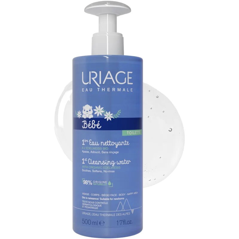 Uriage Bébé 1st Cleansing Water čistilna voda za telo in obraz 500 ml
