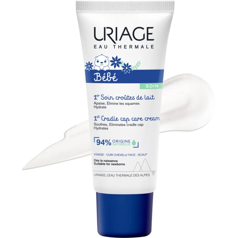 Uriage Bébé 1st Cradle Cap Care Cream pomirjujoča krema 40 ml
