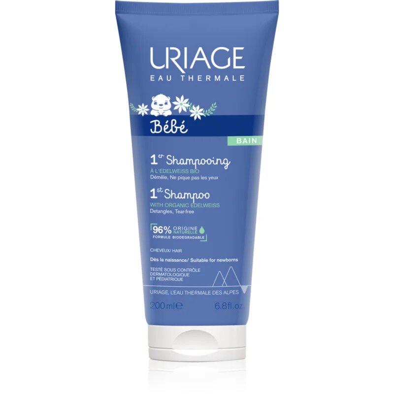 Uriage Bébé 1st Shampoo nežen otroški šampon za lažje razčesavanje las 200 ml