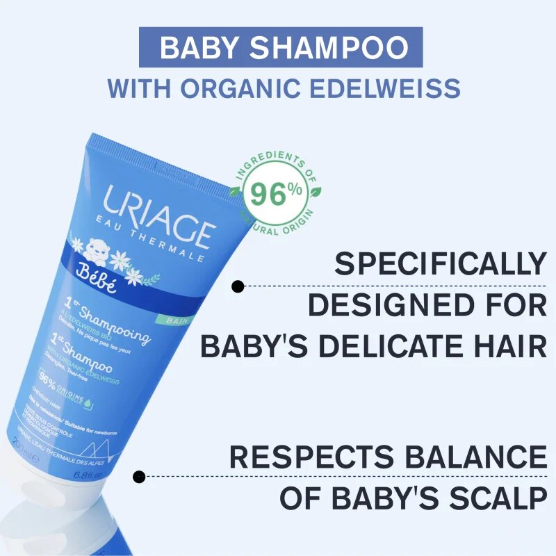 Uriage Bébé 1st Shampoo nežen otroški šampon za lažje razčesavanje las 200 ml