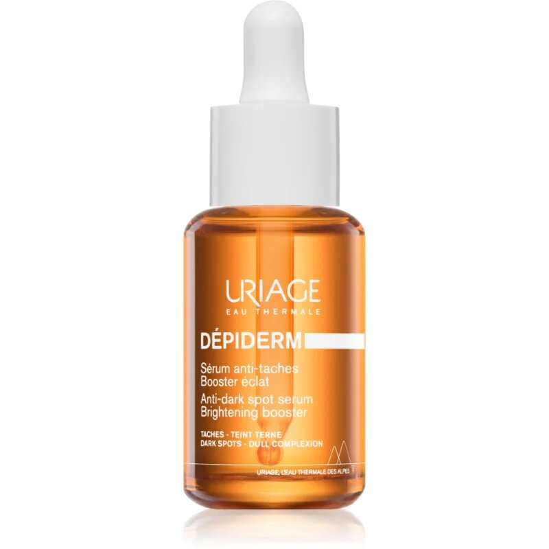 Uriage Dépiderm Anti-Dark Spot Brightening Booster Serum posvetlitveni korekcijski serum proti pigmentnim madežem za osvetlitev kože 30 ml