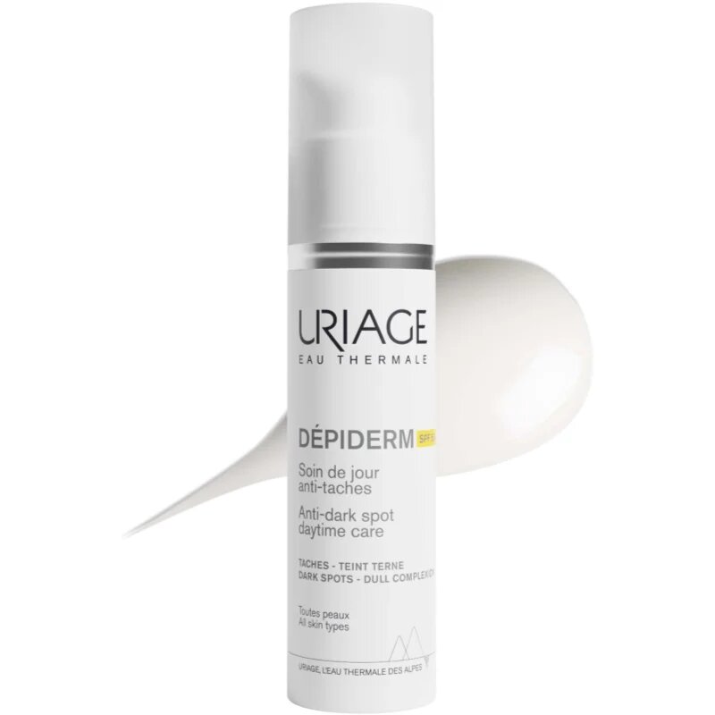 Uriage Dépiderm Anti-dark Spot Daytime Care zaščitna dnevna krema za preprečevanje pigmentnih madežev SPF 50+ 30 ml