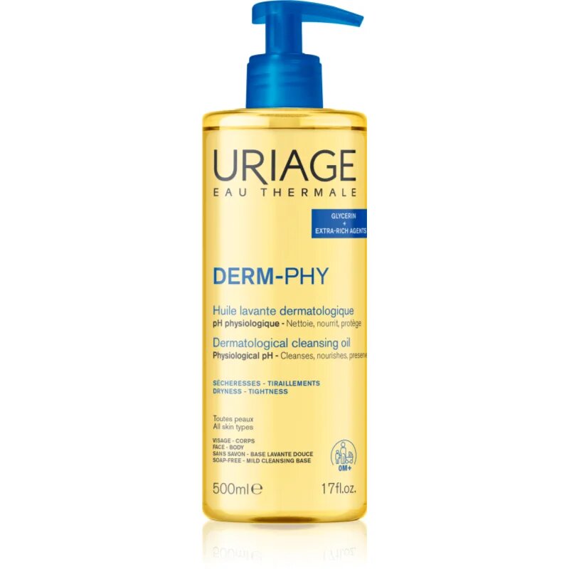 Uriage DERM-PHY Dermatological Cleansing Oil hranilni gel za prhanje 500 ml