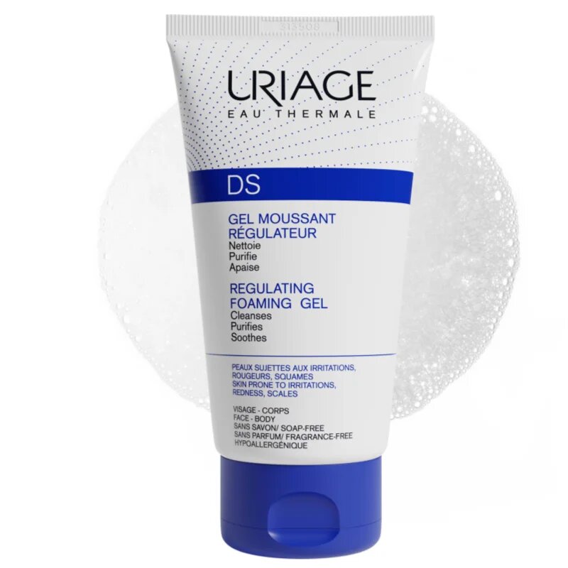 Uriage DS Regulating Foaming Gel pomirjajoči gel za suho in srbečo kožo 150 ml