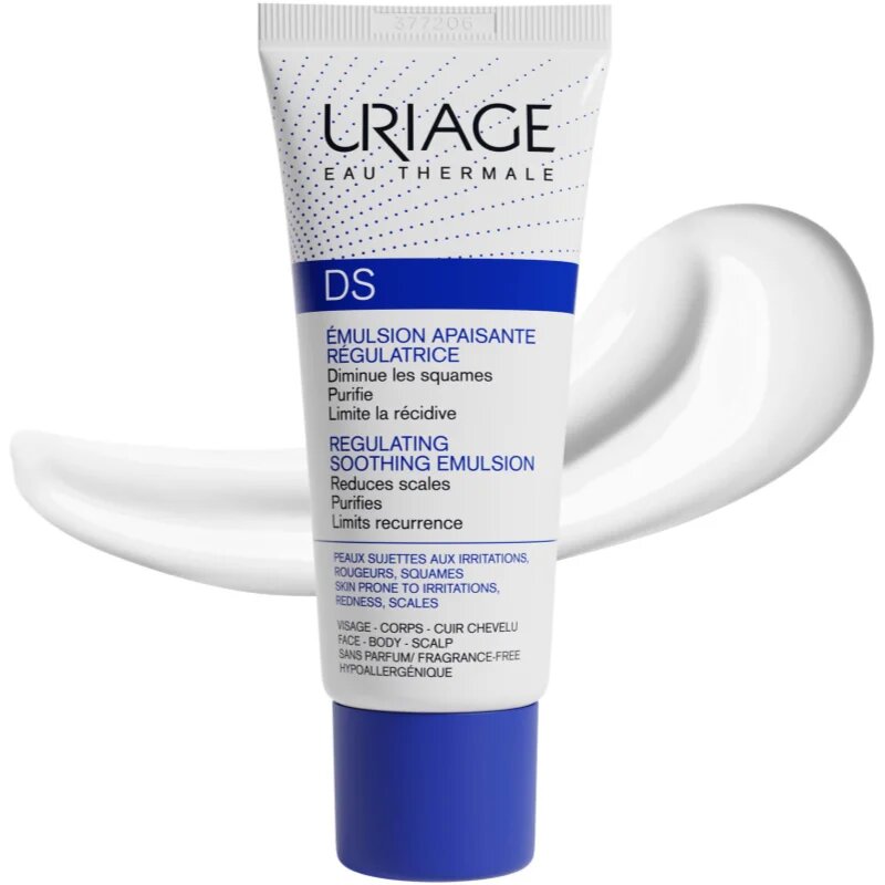 Uriage DS Regulating Soothing Emulsion Pomirjajoča emulzija za seboroični dermatitis 40 ml