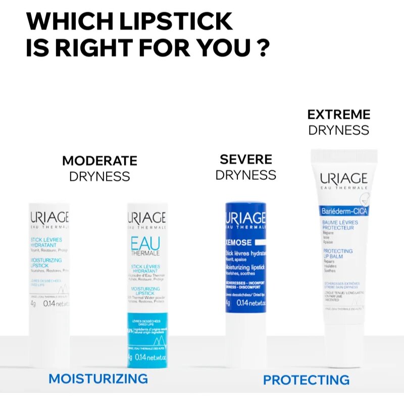 Uriage Eau Thermale Moisturizing Lipstick paličica za ustnice 4 g