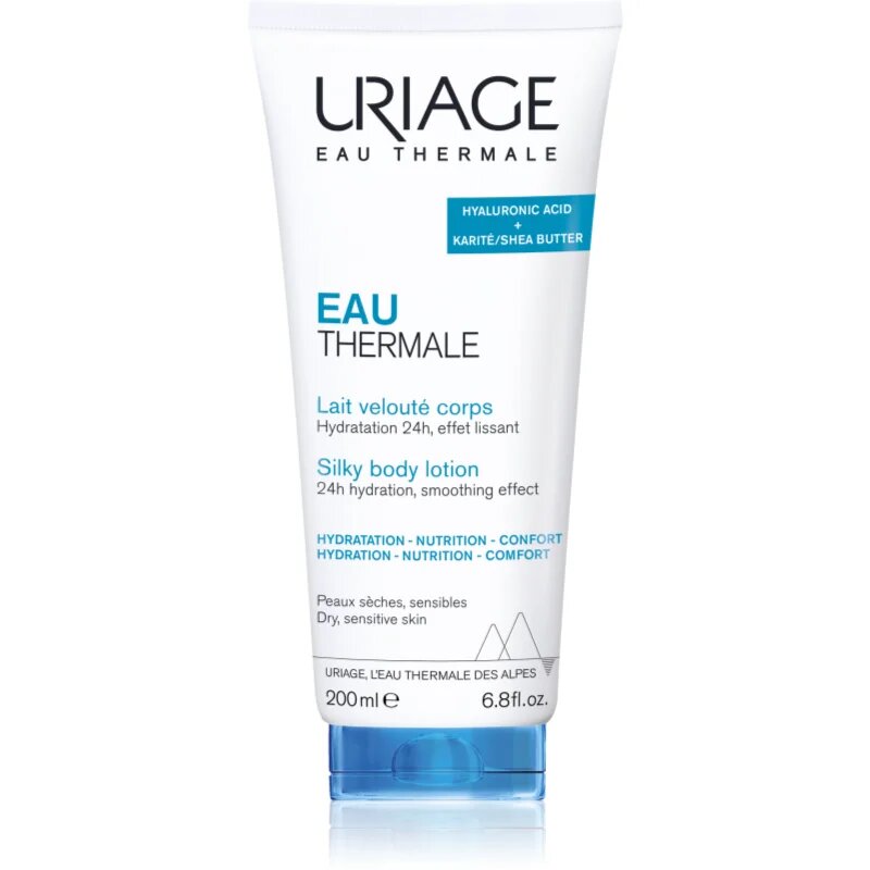 Uriage Eau Thermale Silky Body Lotion svilen losjon za telo za suho in občutljivo kožo 200 ml