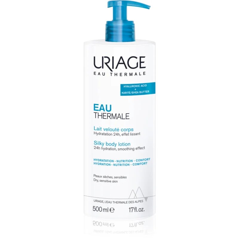 Uriage Eau Thermale Silky Body Lotion svilen losjon za telo za suho in občutljivo kožo 500 ml