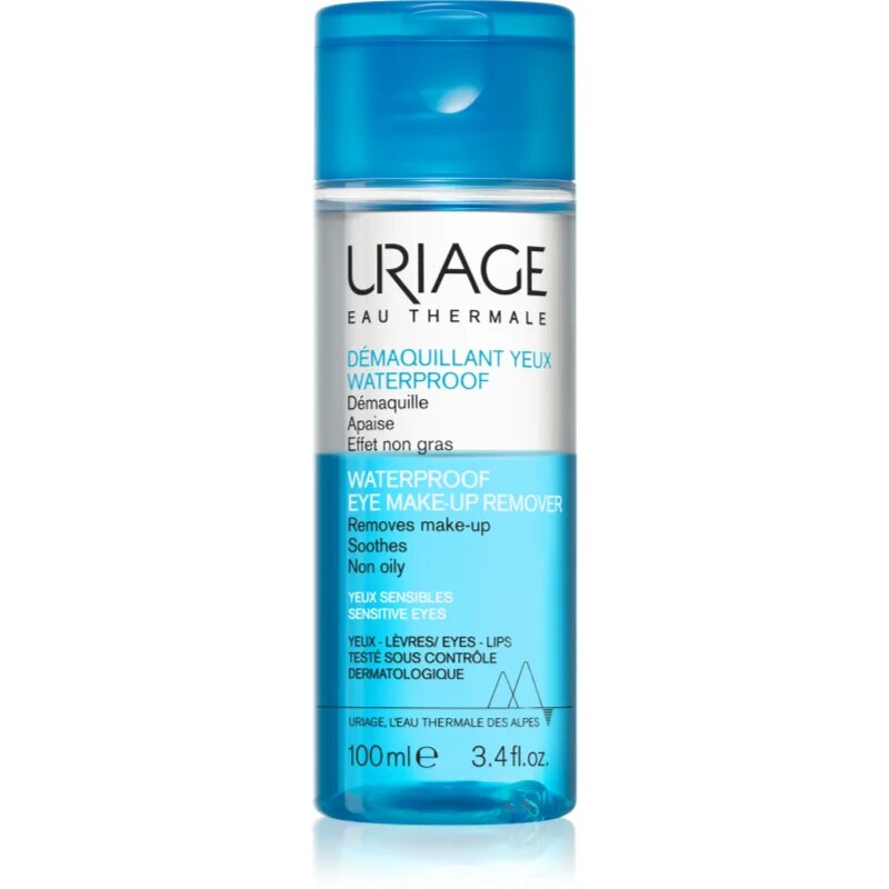 Uriage Eau Thermale Waterproof Eye Make-up Remover odstranjevalec vodoodpornih ličil za občutljive oči 100 ml