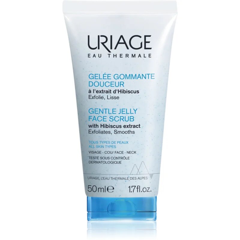 Uriage Gentle Jelly Face Scrub nežen piling za obraz 50 ml