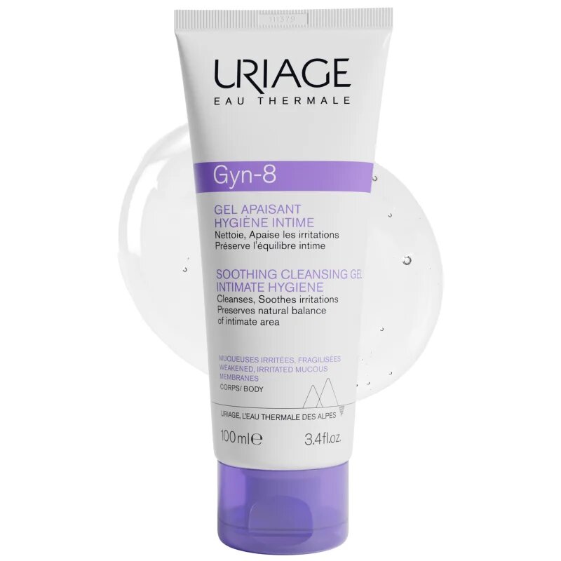 Uriage Gyn-Phy Gyn-8 Soothing Cleansing Gel Intimate Hygiene gel za intimno higieno za razdraženo kožo 100 ml