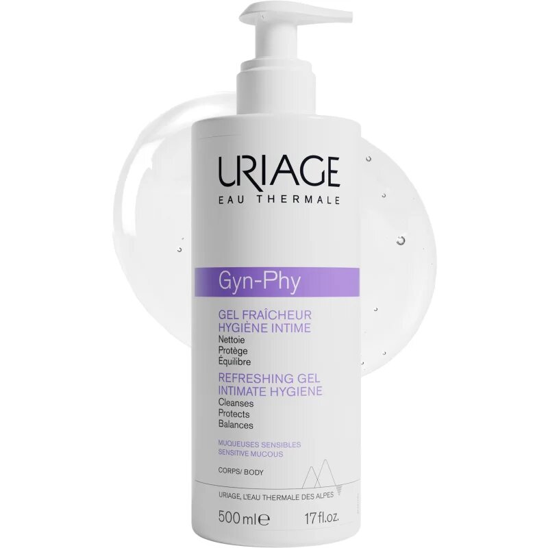 Uriage Gyn-Phy Refreshing Gel Intimate Hygiene osvežilni gel za intimno higieno 500 ml