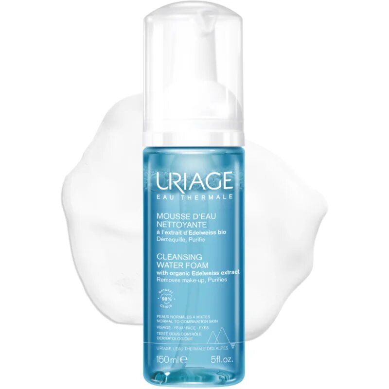Uriage Hygiène Cleansing Water Foam čistilna pena za obraz 150 ml