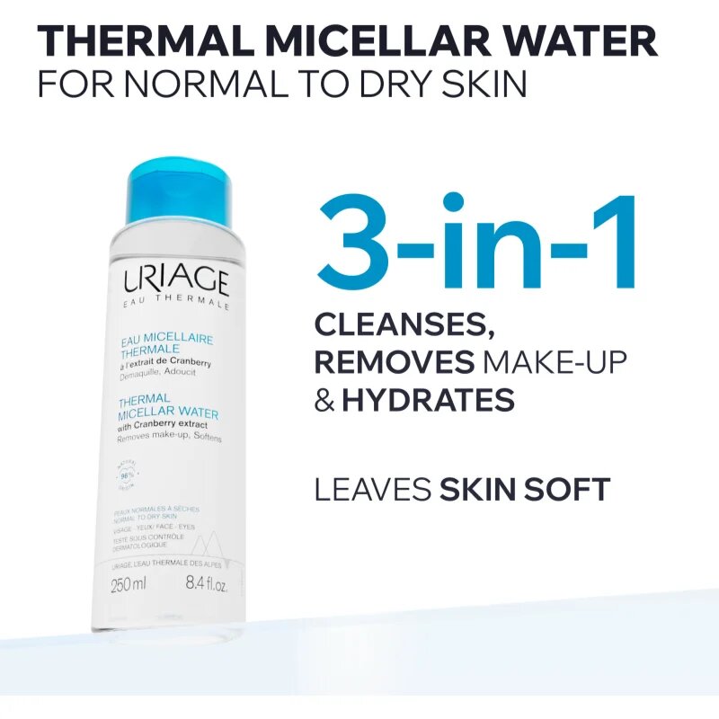 Uriage Hygiène Thermal Micellar Water - Normal to Dry Skin micelarna čistilna voda za normalno do suho kožo 250 ml